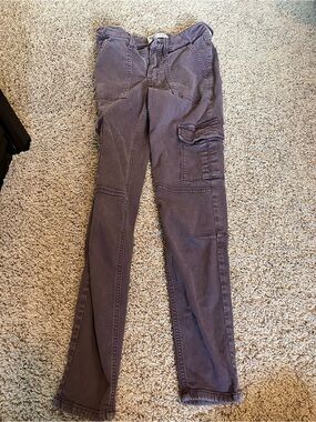 Brody burgundy skinny cargo jeans EUC